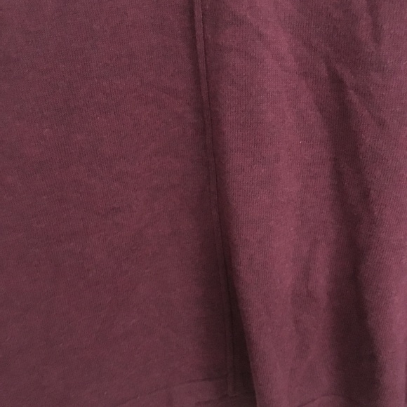 Style & Co Tunic Top Sweater Plus Size Seam Long Sleeve Berry Jam burgundy - Picture 5 of 8